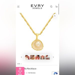 Evry Jewels Meribella Pearl Shell Necklace
